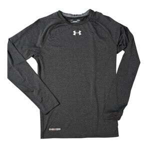 Under Armour Heatgear Compression Long Sleeve Gray Activewear Top Men’s Size L